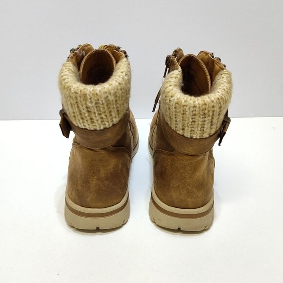 Cliffs White Mountain Ankle Boots Hearty Women's 10M Rustic Lace Up Side Zipper - Picture 5 of 12